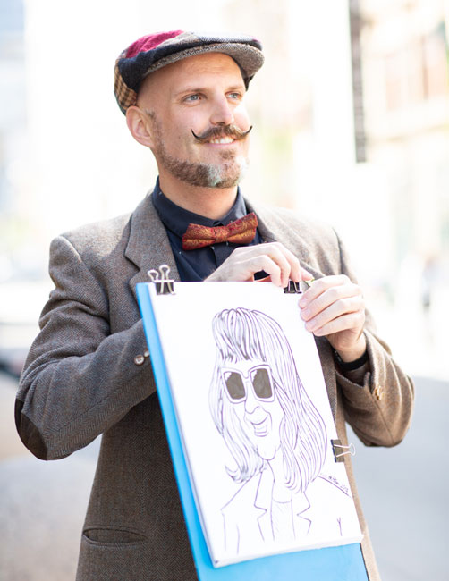 A Picture of Caricature Artist Rob Milton